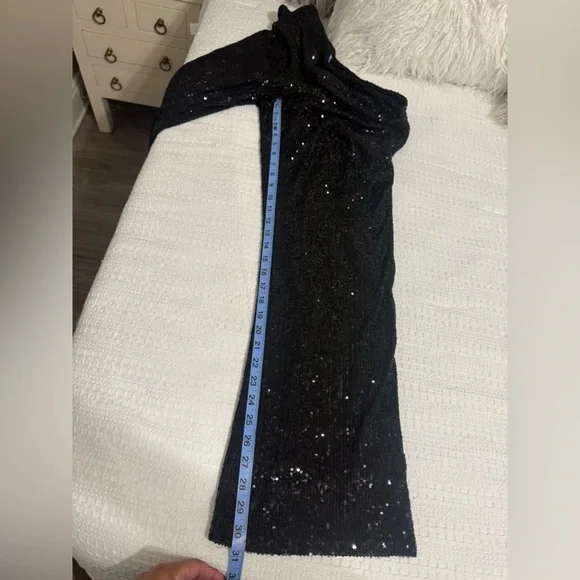 CeCe Black Sequin Trousers - Picture 8 of 10